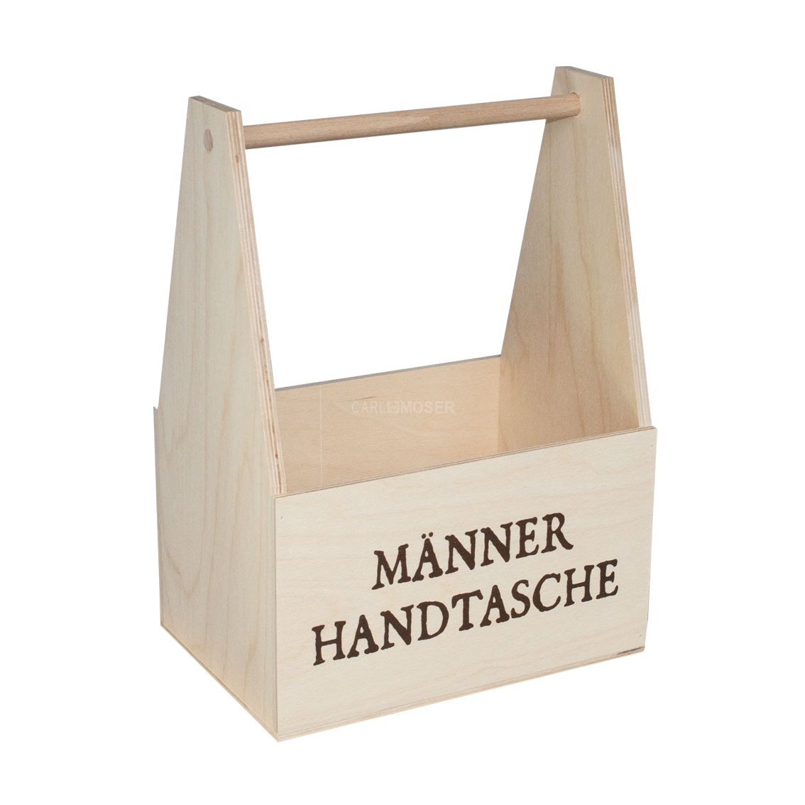 Holz-Flaschenträger MÄNNERHANDTASCHE | Carl Moser, Online-Shop